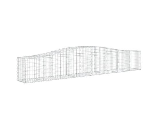 Coșuri gabion arcuite 6 buc, 400x50x60/80 cm, fier galvanizat, 3 image