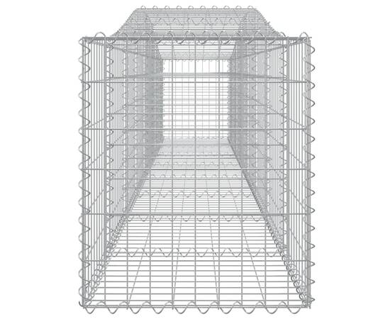 Coșuri gabion arcuite 6 buc, 400x50x60/80 cm, fier galvanizat, 5 image