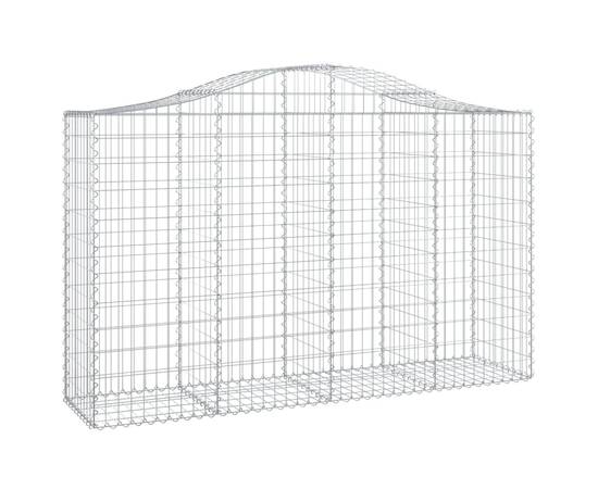 Coșuri gabion arcuite 7 buc, 200x50x120/140 cm, fier galvanizat, 3 image