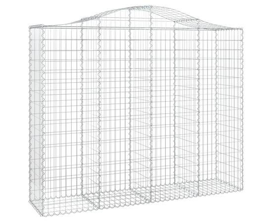 Coșuri gabion arcuite 9 buc, 200x50x160/180 cm, fier galvanizat, 3 image