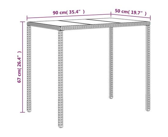 Set mobilier relaxare grădină 4 piese cu perne poliratan negru, 10 image