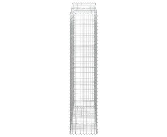 Coșuri gabion arcuite, 2 buc, 200x50x220/240cm, fier galvanizat, 5 image