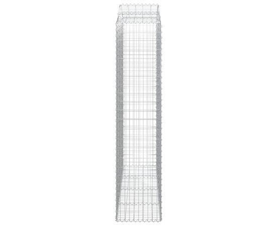 Coșuri gabion arcuite, 8 buc, 200x50x220/240cm, fier galvanizat, 5 image