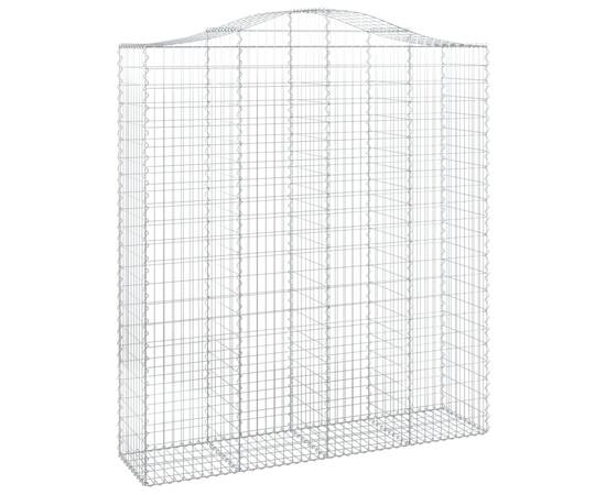 Coșuri gabion arcuite, 8 buc, 200x50x220/240cm, fier galvanizat, 3 image