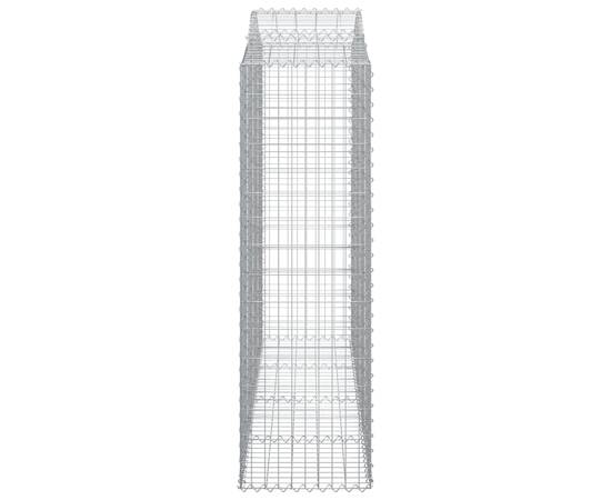 Coșuri gabion arcuite 10 buc, 200x50x160/180cm, fier galvanizat, 5 image