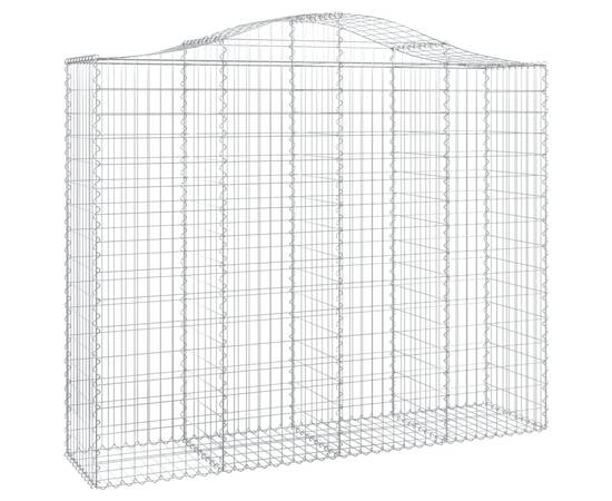 Coșuri gabion arcuite 10 buc, 200x50x160/180cm, fier galvanizat, 3 image