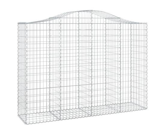 Coșuri gabion arcuite 11 buc, 200x50x140/160cm, fier galvanizat, 3 image