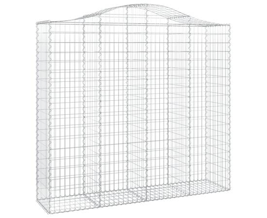 Coșuri gabion arcuite 11 buc, 200x50x180/200cm, fier galvanizat, 3 image