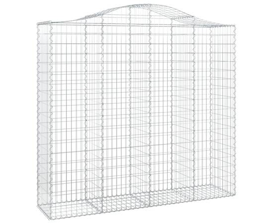 Coșuri gabion arcuite 12 buc, 200x50x180/200cm, fier galvanizat, 3 image