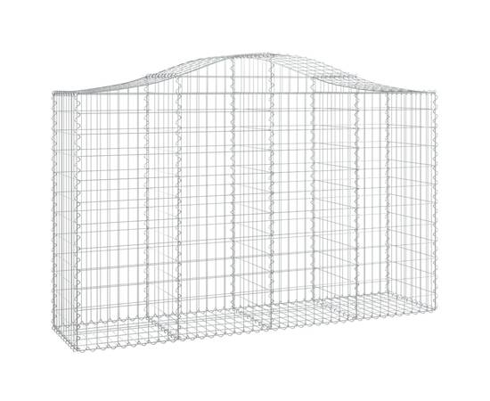 Coșuri gabion arcuite 13 buc, 200x50x120/140 cm,fier galvanizat, 3 image