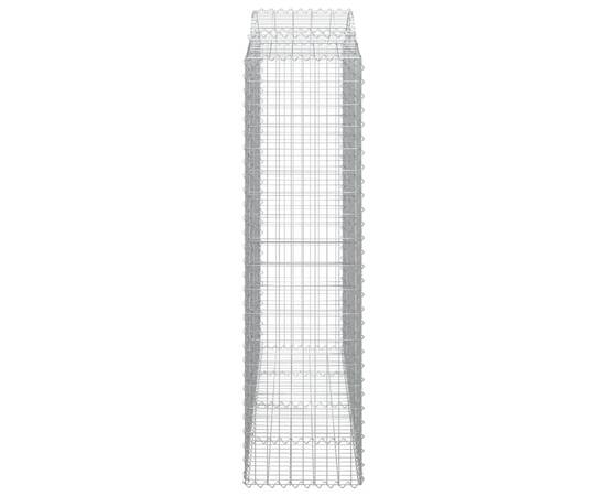 Coșuri gabion arcuite 15 buc, 200x50x180/200cm, fier galvanizat, 5 image