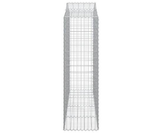 Coșuri gabion arcuite 2 buc, 200x50x160/180 cm, fier galvanizat, 5 image