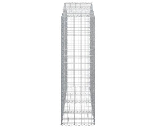 Coșuri gabion arcuite 4 buc, 200x50x160/180 cm, fier galvanizat, 5 image