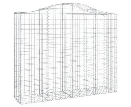 Coșuri gabion arcuite 5 buc, 200x50x160/180 cm, fier galvanizat, 3 image