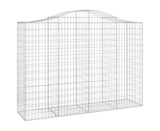 Coșuri gabion arcuite 6 buc, 200x50x140/160 cm, fier galvanizat, 3 image