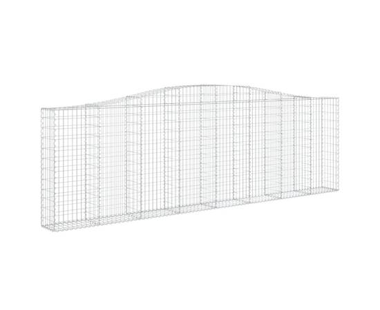 Coș gabion arcuit 400x30x120/140 cm fier galvanizat, 2 image