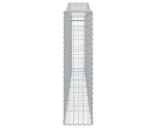 Coș gabion arcuit 400x30x120/140 cm fier galvanizat, 4 image