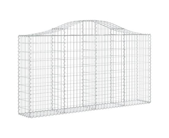 Coșuri gabion arcuite 10 buc, 200x30x100/120 cm fier galvanizat, 3 image