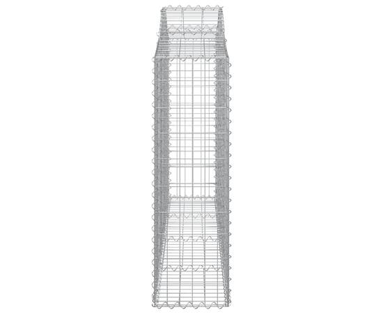 Coșuri gabion arcuite 10 buc, 200x30x100/120 cm fier galvanizat, 5 image