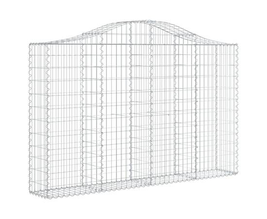 Coșuri gabion arcuite 10 buc, 200x30x120/140cm, fier galvanizat, 3 image