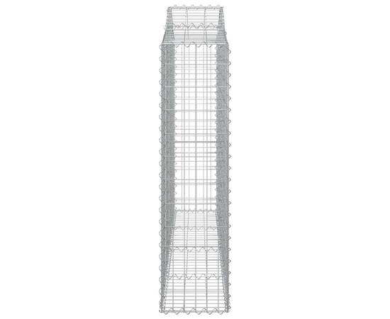 Coșuri gabion arcuite 10 buc, 200x30x120/140cm, fier galvanizat, 5 image