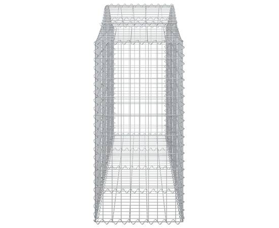 Coșuri gabion arcuite 10 buc, 200x50x120/140 cm,fier galvanizat, 5 image