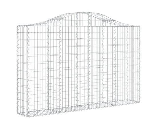 Coșuri gabion arcuite 11 buc, 200x30x120/140cm, fier galvanizat, 3 image