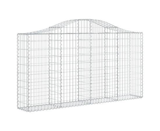 Coșuri gabion arcuite 14 buc, 200x30x100/120 cm fier galvanizat, 3 image