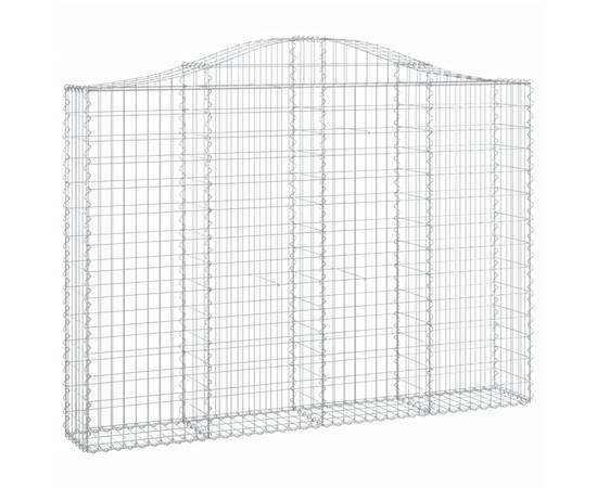 Coșuri gabion arcuite 18 buc, 200x30x140/160cm, fier galvanizat, 3 image