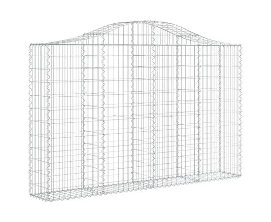 Coșuri gabion arcuite 3 buc, 200x30x120/140 cm, fier galvanizat, 3 image