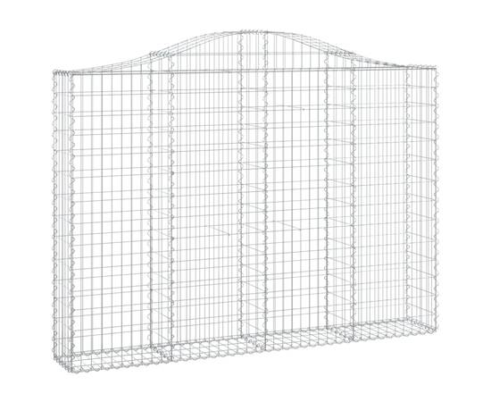 Coșuri gabion arcuite 3 buc, 200x30x140/160cm, fier galvanizat, 3 image