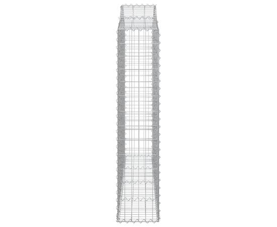 Coșuri gabion arcuite 3 buc, 200x30x140/160cm, fier galvanizat, 5 image