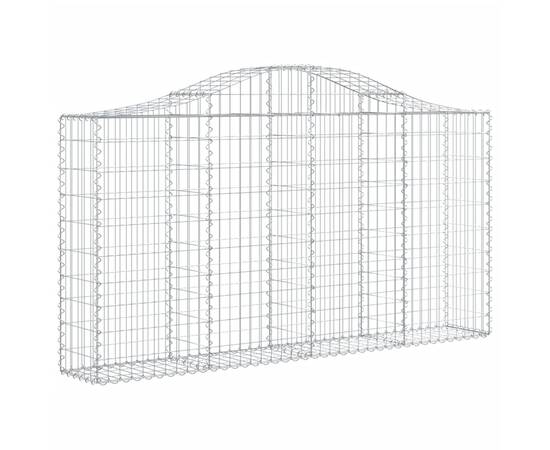 Coșuri gabion arcuite 5 buc, 200x30x100/120 cm fier galvanizat, 3 image