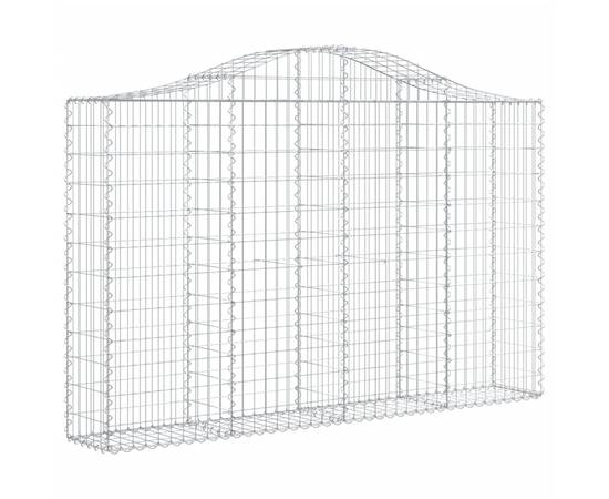 Coșuri gabion arcuite 6 buc, 200x30x120/140 cm, fier galvanizat, 3 image