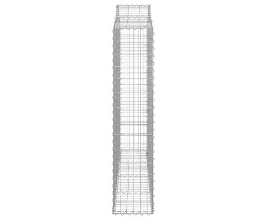 Coșuri gabion arcuite 7 buc, 200x30x140/160cm, fier galvanizat, 5 image