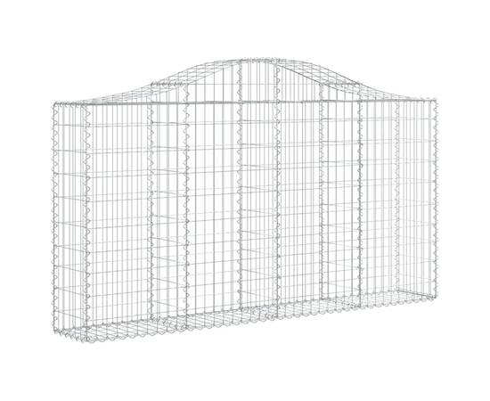 Coșuri gabion arcuite 8 buc, 200x30x100/120 cm fier galvanizat, 3 image