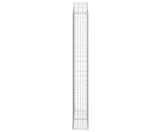 Coș gabion arcuit, 100x30x220/240 cm, fier galvanizat, 3 image