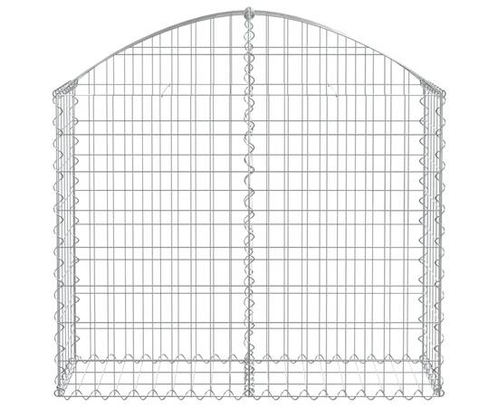 Coș gabion arcuit, 100x30x80/100 cm, fier galvanizat, 3 image