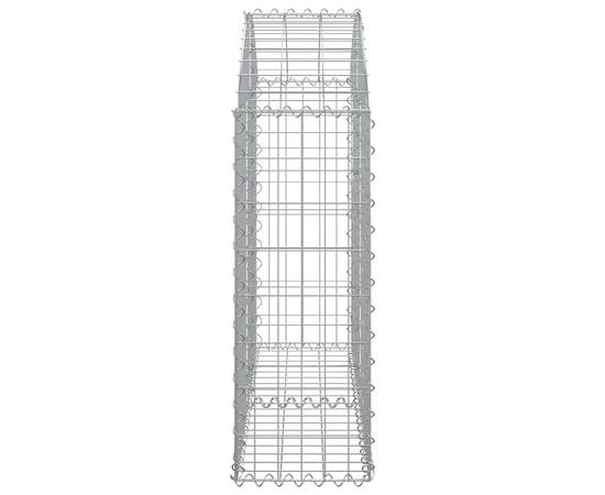 Coș gabion arcuit, 100x30x80/100 cm, fier galvanizat, 4 image