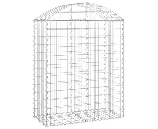 Coș gabion arcuit, 100x50x120/140 cm, fier galvanizat, 2 image