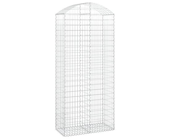 Coș gabion arcuit, 100x50x220/240 cm, fier galvanizat, 2 image