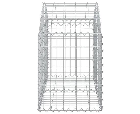 Coș gabion arcuit, 100x50x60/80 cm, fier galvanizat, 4 image