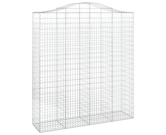 Coșuri gabion arcuite, 3 buc, 200x50x220/240cm, fier galvanizat, 3 image