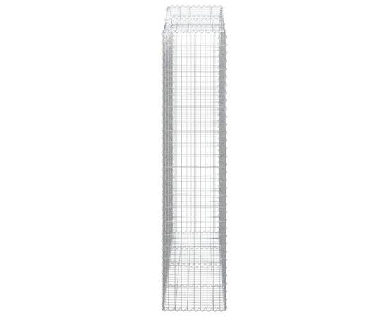 Coșuri gabion arcuite, 5 buc, 200x50x220/240cm, fier galvanizat, 5 image