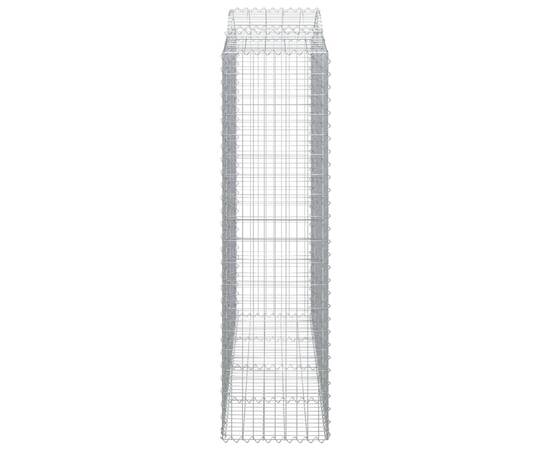 Coșuri gabion arcuite 10 buc, 200x50x180/200cm, fier galvanizat, 5 image