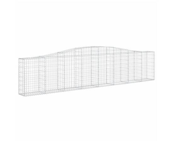 Coșuri gabion arcuite 10 buc, 400x30x80/100 cm, fier galvanizat, 3 image