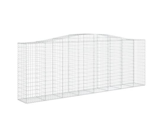 Coșuri gabion arcuite 10 buc, 400x50x140/160cm, fier galvanizat, 3 image