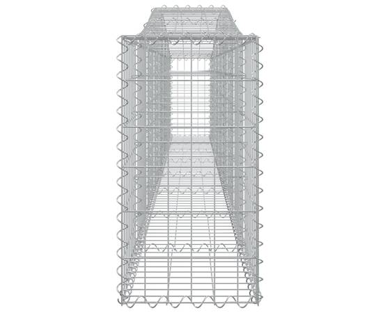 Coșuri gabion arcuite 15 buc, 400x30x60/80 cm, fier galvanizat, 5 image