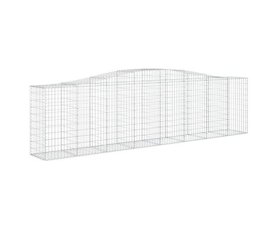 Coșuri gabion arcuite 2 buc, 400x50x100/120 cm fier galvanizat, 4 image