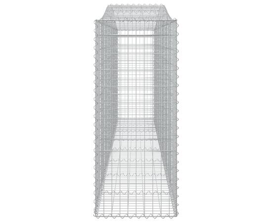 Coșuri gabion arcuite 2 buc, 400x50x120/140 cm, fier galvanizat, 5 image